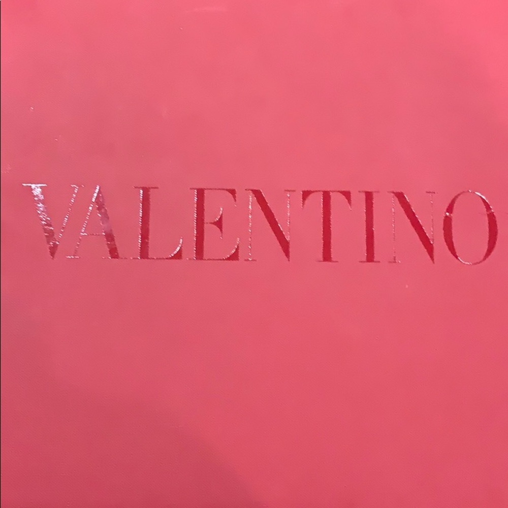 Valentino red studded purse